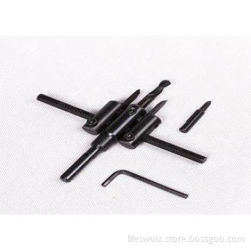 High Carbon Steel Adjustable Hole Cutters Cutting Plastic /